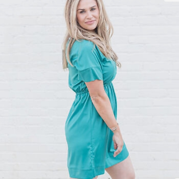 NEW Stephanie Emerald Dress - Picture 2 of 2